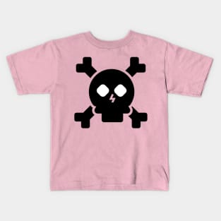 PELIGRO CRÁNEO CON RAYO Kids T-Shirt